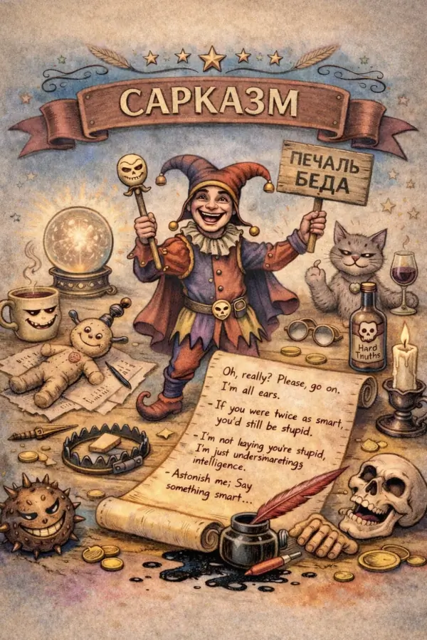 Цитаты с сарказмом